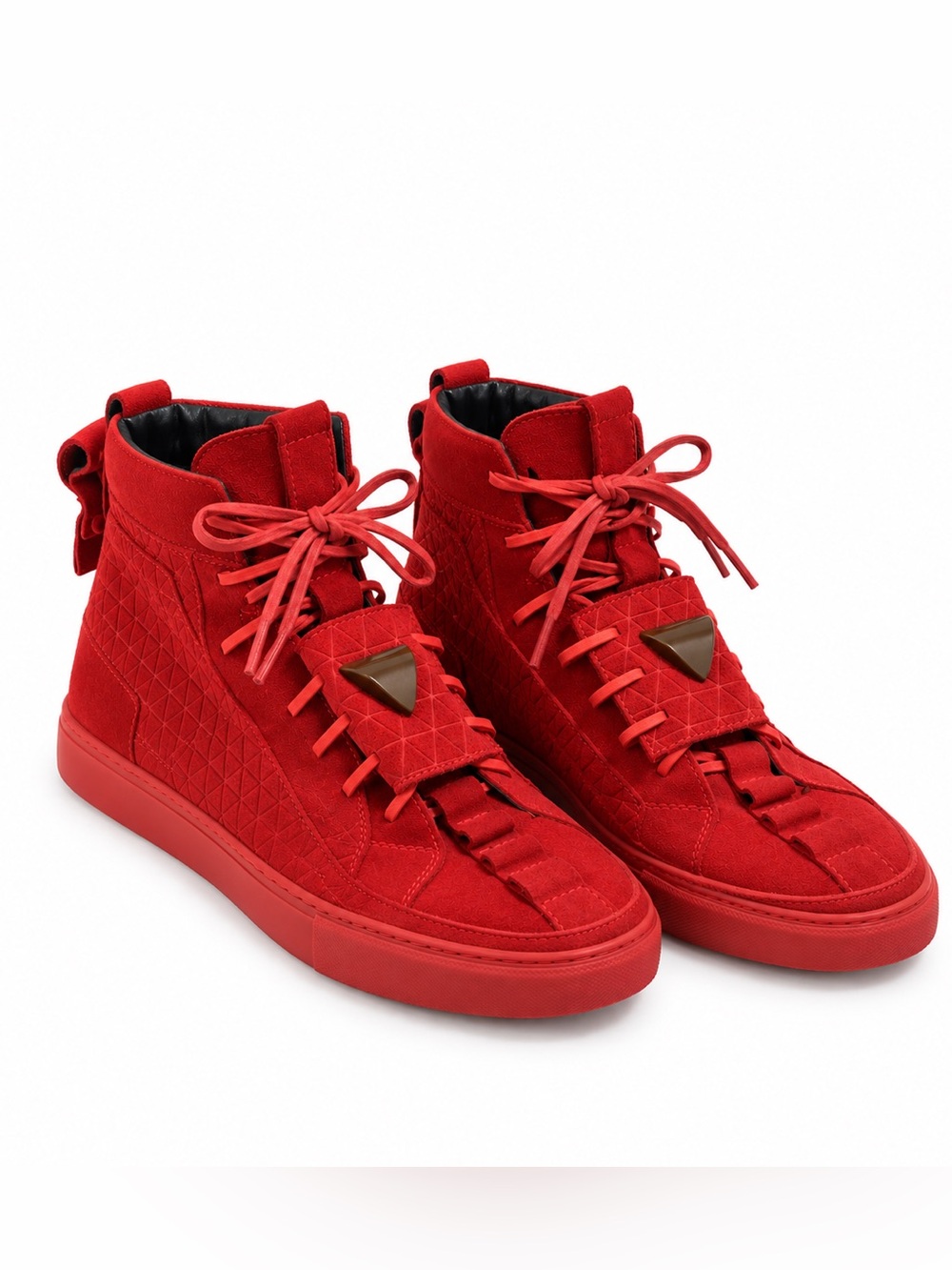 Patrick Mohr x K1X MK4 Red Suede High Top Sneakers Men’s 9 EU 42